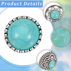 20Pcs 5 Styles 1-Hole Alloy Shank Buttons&nbsp;BUTT-CY0001-39
