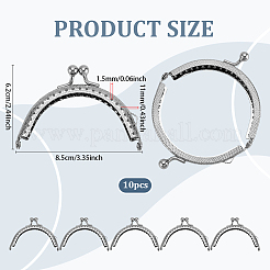 10Pcs Iron Purse Handle Frame&nbsp;FIND-PH0024-84P