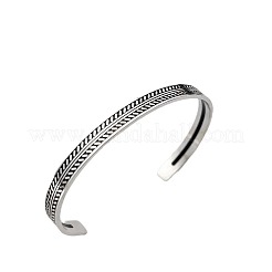 304 Stainless Steel Cuff Bangles for Men&nbsp;WG46524-03