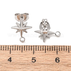 304 Stainless Steel Stud Earrings&nbsp;STAS-K291-13A-P