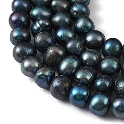 Dyed Natural Cultured Freshwater Pearl Beads Strands&nbsp;PEAR-L034-18A