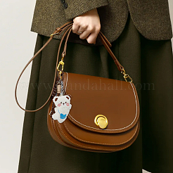 Imitation Leather Pendant Keychains&nbsp;KEYC-HS0001-17