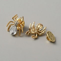 Crystal Rhinestone Spider Brooch&nbsp;JEWB-WH0026-30