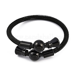 Ion Plating(IP) 304 Stainless Steel Bangles for Women&nbsp;STAS-M023-14A
