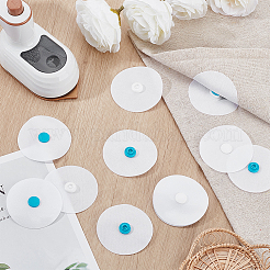 Plastic with Non-woven Fabrics Snap Buttons&nbsp;BUTT-WH0029-66