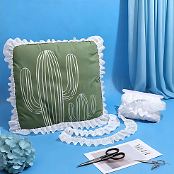 10Yards Polyester Lace Ribbon&nbsp;OCOR-PH0036-45B