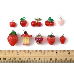 20Pcs 10 Styles Resin Pendants&nbsp;RESI-FS0002-10