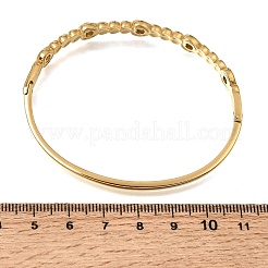 304 Stainless Steel Pave Clear Cubic Zirconia Heart Hinged Cuff Bangles for Women&nbsp;SA-CBAF851-03G