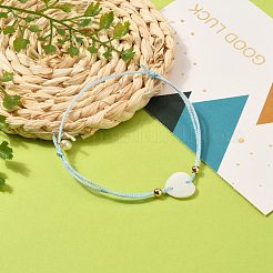 Adjustable Polyester Braided Cord Bracelet&nbsp;BJEW-JB05541-04
