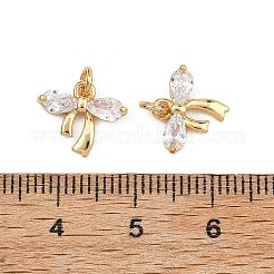 SHEGRACE Brass Clear Cubic Zirconia Charms&nbsp;XGRQ2O472-422G
