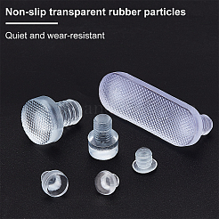 300Pcs 6 Styles Rubber Cabinet Bumper Anti Collision Pad&nbsp;DJEW-CA0001-08