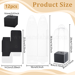 Transparent PVC Single Rose Flower Packaging Boxes&nbsp;ABAG-WH0045-32C