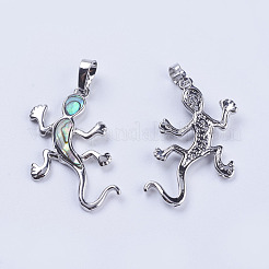 Abalone Shell/Paua Shell Pendants&nbsp;SSHEL-L008-08P