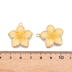 Rack Plating Alloy Enamel Pendants&nbsp;X-ENAM-N056-365KCG