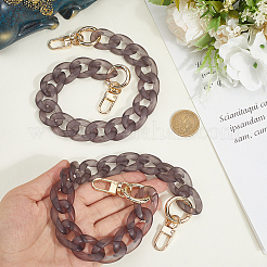 2Pcs Acrylic Twisted Chain Bag Handles&nbsp;DIY-BBC0002-81