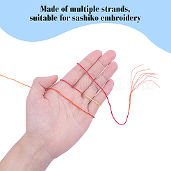 Segment Polyester Embroidery Floss&nbsp;OCOR-WH0120-71