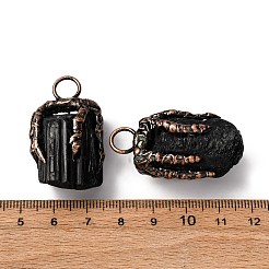 Natural Black Tourmaline Nuggets Pendants&nbsp;G-B150-04R