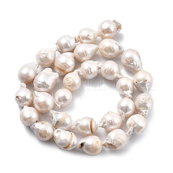Natural Nucleated Pearl Beads Strands&nbsp;PEAR-B004-15B-02B