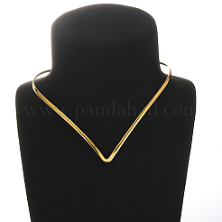 201 Stainless Steel V-shape Choker Necklace&nbsp;QQ6548