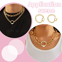 4Pcs Brass Screw Carabiner Lock Charms&nbsp;KK-UN0005-37