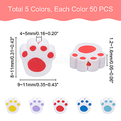 250Pcs 5 Colors Handmade Polymer Clay Beads&nbsp;CLAY-PH0001-59