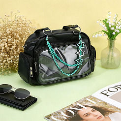 ABS Plastic Cable Chain with Acrylic Paperclip Chains Bag Decorative Chains&nbsp;HJEW-OC00408
