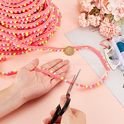 10 Yards Polyester Pom Pom Ball Tassel Ribbons&nbsp;DIY-GA0007-35A