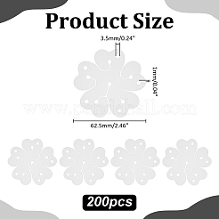 Plastic Flower Shape Balloon Clips Holders&nbsp;DIY-WH0591-188B