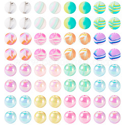 DIY Round Acrylic & Silicone Beads Jewelry Making Finding Kits&nbsp;DIY-TA0012-04