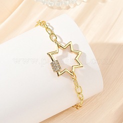Brass Paperclip Chain Bracelets&nbsp;BJEW-JB14225