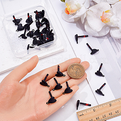 30Pcs Heart Alloy Stud Earring Findings&nbsp;FIND-SP0005-60A-01