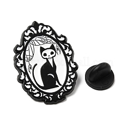Oval Enamel Pins&nbsp;JEWB-I059-02EB-01