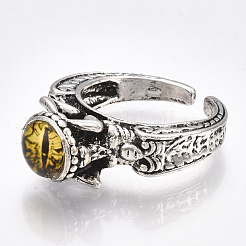 Alloy Cuff Finger Rings&nbsp;RJEW-T006-35D