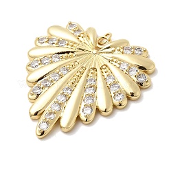 Brass Micro Pave Cubic Zirconia Pendants&nbsp;KK-H529-61B-G