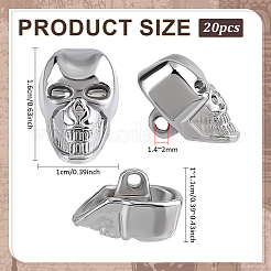 20Pcs Alloy Shank Buttons&nbsp;BUTT-PH0001-82A-P