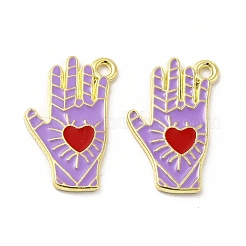 Alloy Enamel Pendants&nbsp;ENAM-J650-05G-01