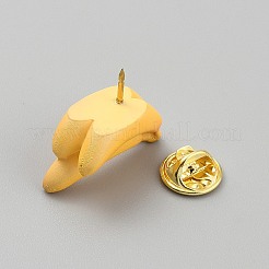 Resin Alloy Lapel Pin Backs for Backpack Clothes&nbsp;JEWB-CJC0008-01J