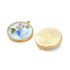 304 Stainless Steel Enamel Pendants&nbsp;STAS-B084-04G-03