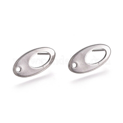 Tarnish Resistant 304 Stainless Steel Stud Earring Findings&nbsp;STAS-E482-01P