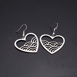 304 Stainless Steel Dangle Earrings&nbsp;WG77F58-01