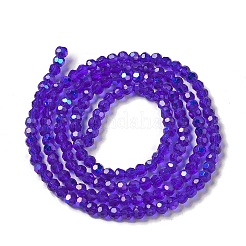 Electroplate Transparent Glass Beads Strands&nbsp;LS-EGLA-A035-T3mm-L06