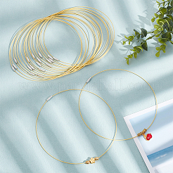 50Pcs Stainless Steel Wire Necklace Cord DIY Jewelry Making&nbsp;TWIR-NB0001-03