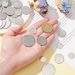 304 Stainless Steel Stamping Blank Tag Charms&nbsp;STAS-CJ0002-01