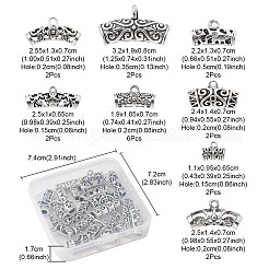 20Pcs 8 Style Tibetan Style Alloy Tube Bails&nbsp;FIND-YW0003-78