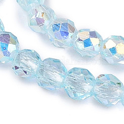 Transparent Glass Beads Strands&nbsp;EGLA-N028-01A-A06
