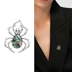 Creative Abalone Shell Spider Brooch&nbsp;PW-WGB0402-01