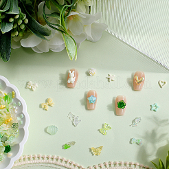 6 Bags 2 Colors Resin Cabochons&nbsp;MRMJ-SC0001-26