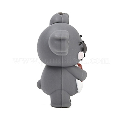 Valentine's Day Heart Silicone Focal Beads&nbsp;SIL-F022-01C