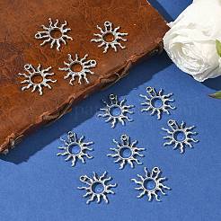 Tibetan Style Alloy Sun Pendants&nbsp;TIBEP-M020-09AS