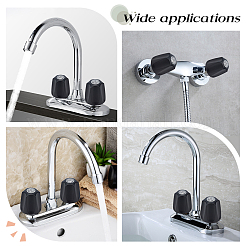3Pcs Alloy and Iron Bathroom Sink Faucet Knobs Replacement&nbsp;FIND-GO0004-09B